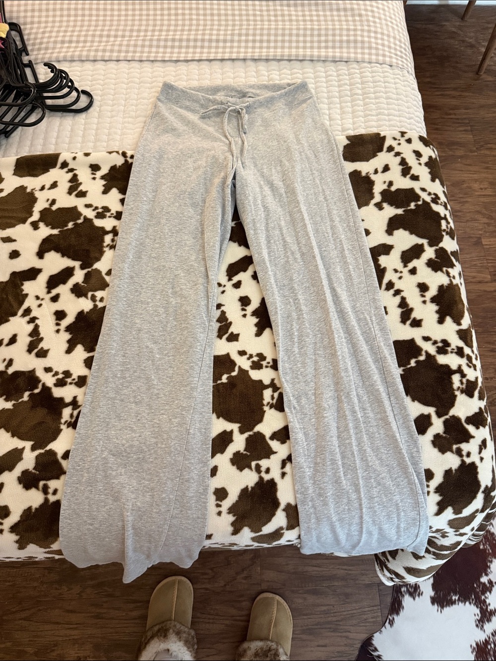 SKIMS Light Gray Wide-Leg Lounge Pants
